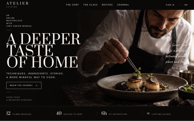 Course Enrolment landing page template