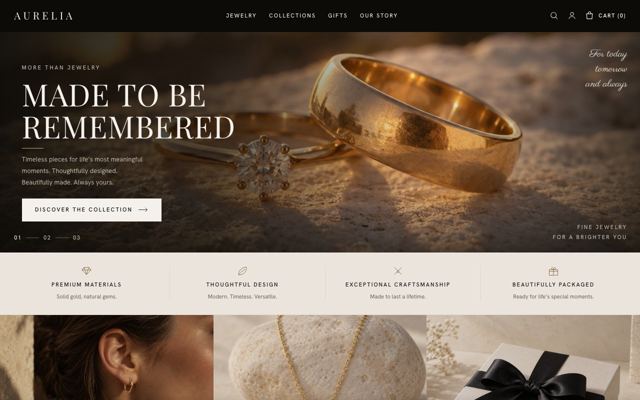 Small-Batch Craft landing page template