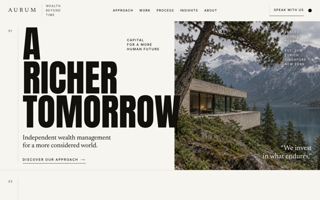 Quiet Ledger landing page template