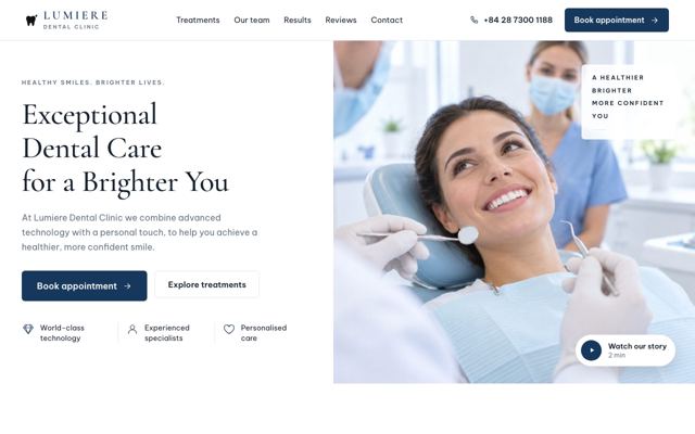 Aesthetic Clinic landing page template
