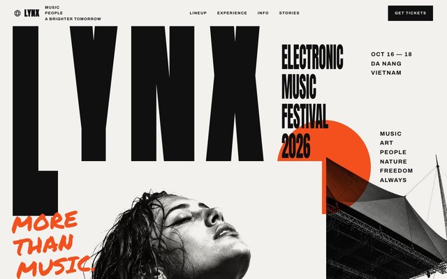 Event landing page template