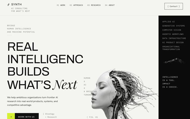 Swiss Grid landing page template