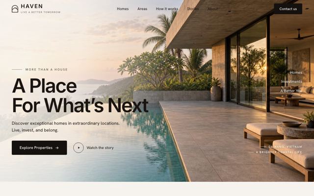 Property Agency Listings landing page template