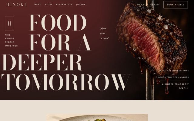 Tasting Menu Bookings landing page template