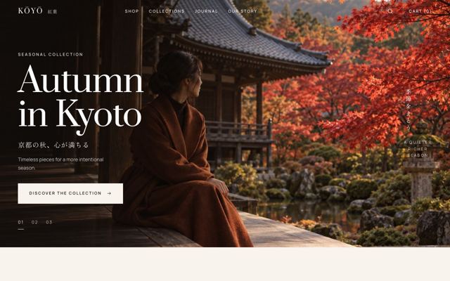 Seasonal Fashion Collection landing page template