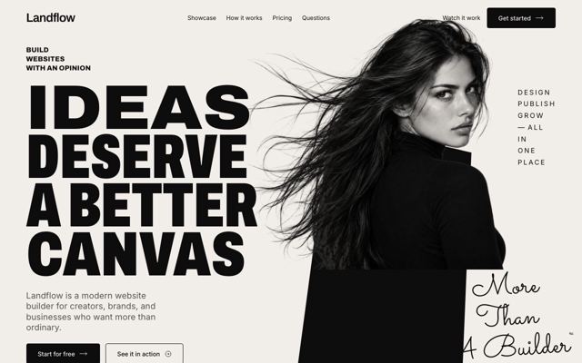 Website Builder Studio landing page template