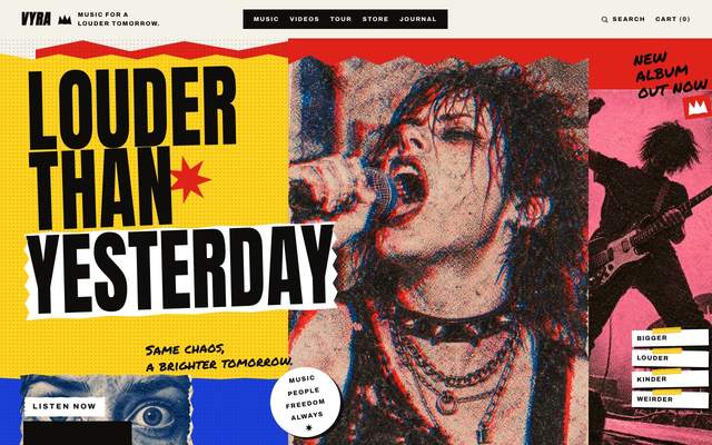 Record Launch Campaign landing page template