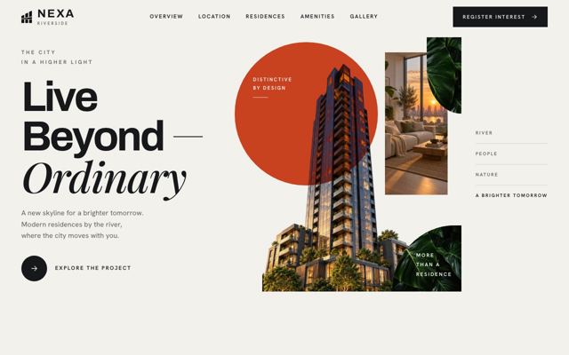 Waterfront Development Enquiries landing page template
