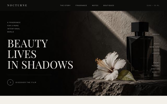 Luxury Fragrance Sales landing page template