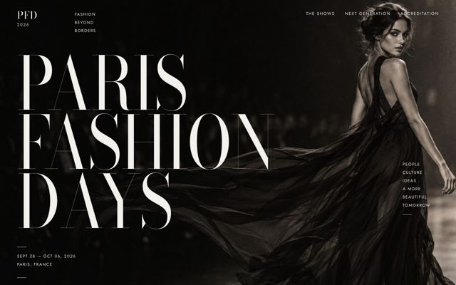 Fashion Week Registration landing page template