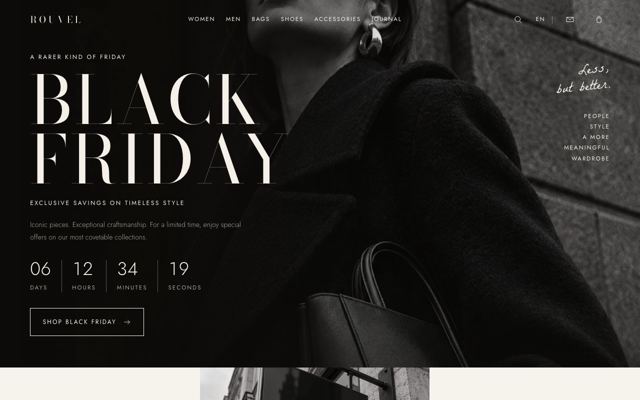 Black Friday Drop Board landing page template