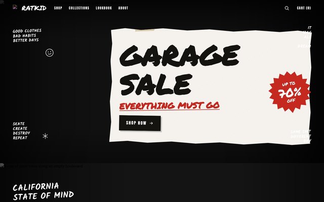 Streetwear Clearance Sale landing page template