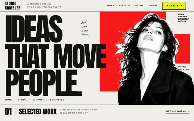 Bold Agency landing page template