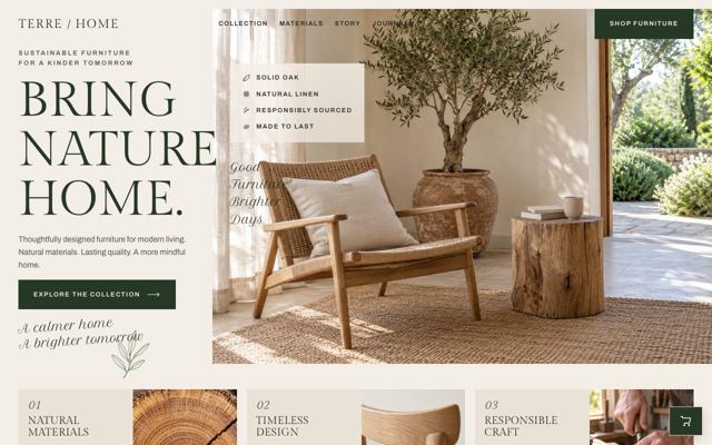 Floor Model Clearance landing page template