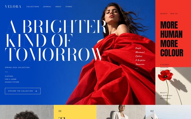Fashion Brand Showcase landing page template