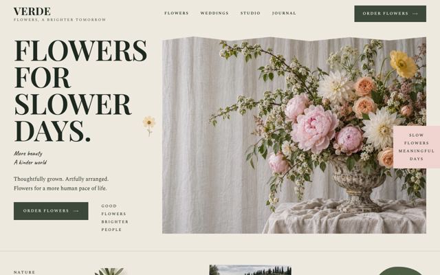 Wedding Atelier landing page template