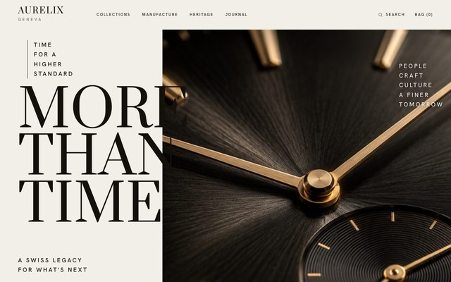 Luxury Watch Collection landing page template