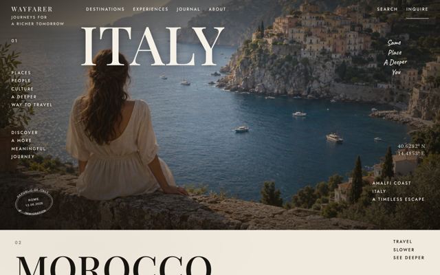 Tour Departures landing page template